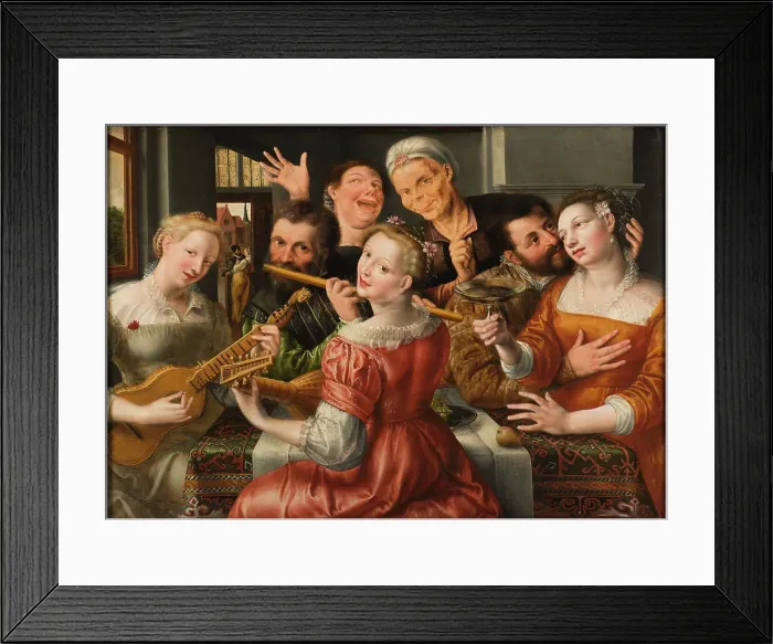 Framed Print : A Merry Company. Creator: Jan Massys Framed Print : A Merry Company. Creator: Jan Massys