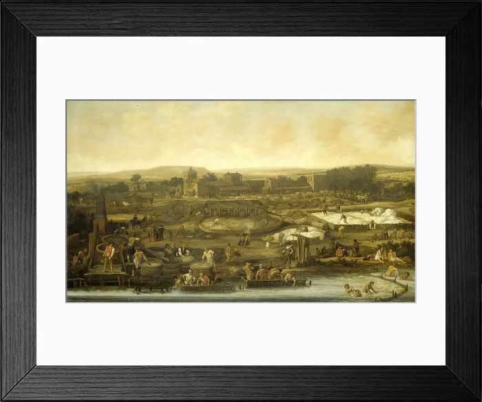 Framed Print : Wool Making, 1651. Creator: Pieter Molijn Framed Print : Wool Making, 1651. Creator: Pieter Molijn