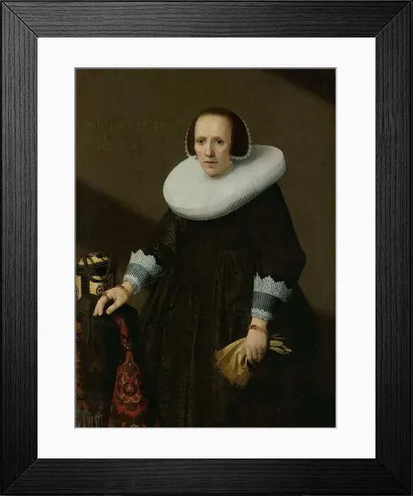 Framed Print : Portrait of Geertruyd Reael (1600-52), 1640. Creator: Huygh Pietersz. Voskuyl Framed Print : Portrait of Geertruyd Reael (1600-52), 1640. Creator: Huygh Pietersz. Voskuyl
