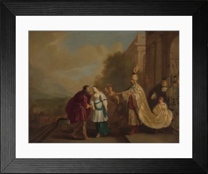 Framed Print : Pharaoh Gives Sarah Back to Abraham, 1640. Creator: Isaac Isaacsz Framed Print : Pharaoh Gives Sarah Back to Abraham, 1640. Creator: Isaac Isaacsz
