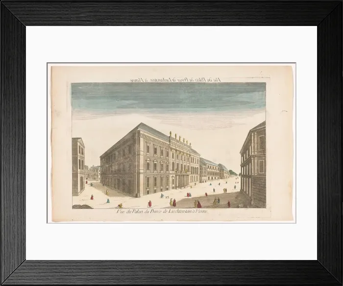 Framed Print : View of the Stadtpalais Liechtenstein in Vienna, 1700-1799. Creator: Anon Framed Print : View of the Stadtpalais Liechtenstein in Vienna, 1700-1799. Creator: Anon
