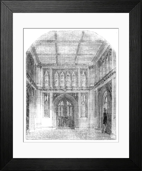 Framed Print : Vestibule to the Library of the House of Commons, 1857. Creator: Unknown Framed Print : Vestibule to the Library of the House of Commons, 1857. Creator: Unknown
