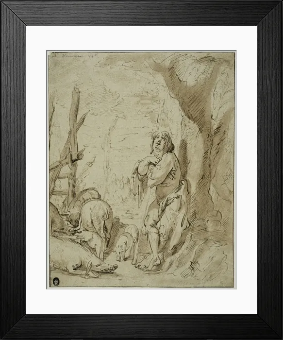 Framed Print : The prodigal son. Creator: Jan Philipsz van Bouckhorst Framed Print : The prodigal son. Creator: Jan Philipsz van Bouckhorst