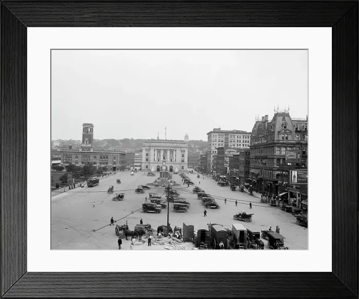 Framed Print : Exchange Place, Providence, R.I. between 1900 and 1920. Creator: Unknown