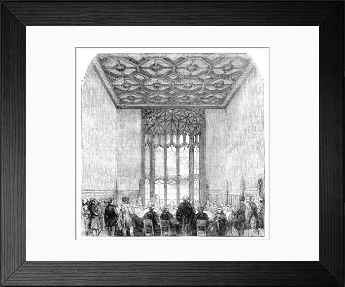 Framed Print : Committee-room, House of Commons, 1857. Creator: Unknown Framed Print : Committee-room, House of Commons, 1857. Creator: Unknown