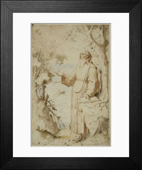 Framed Print : Hermit. Creator: Jan Symonsz. Pynas Framed Print : Hermit. Creator: Jan Symonsz. Pynas