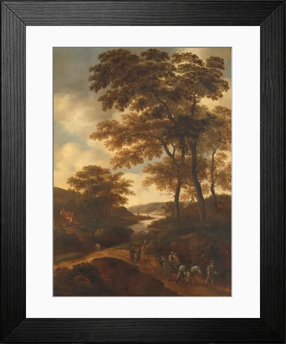 Framed Print : Wooded Landscape, 1640-1678. Creator: Pieter Jansz van Asch Framed Print : Wooded Landscape, 1640-1678. Creator: Pieter Jansz van Asch