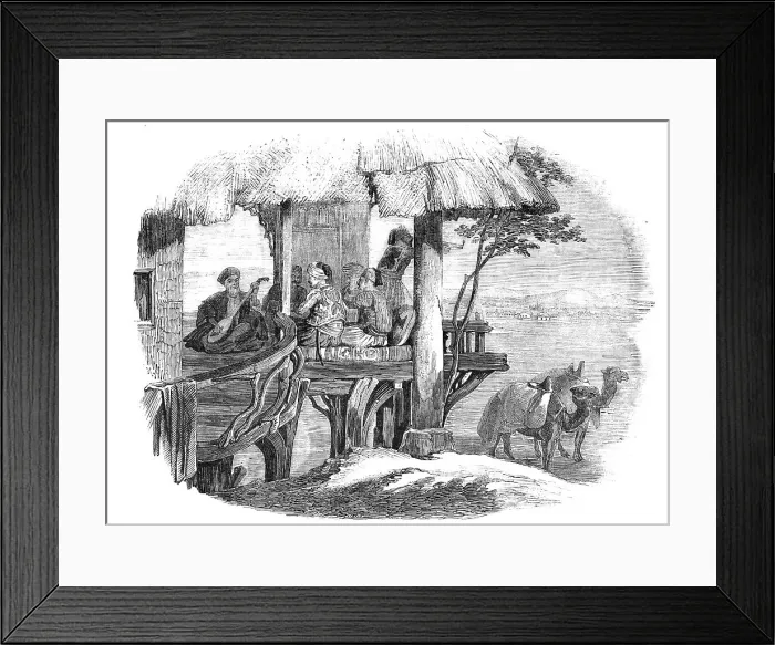 Framed Print : Wayside Cafe, 1857. Creator: Unknown Framed Print : Wayside Cafe, 1857. Creator: Unknown