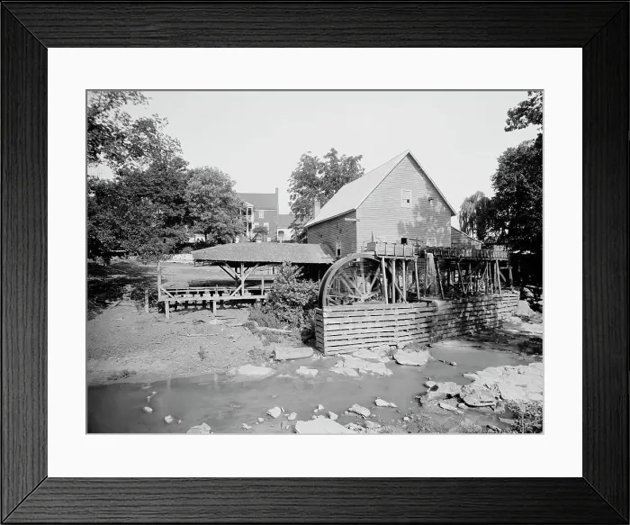 Framed Print : The Old red mill, Cedar Creek, Natural Bridge, Va. between 1900 and 1920. Creator: Unknown Framed Print : The Old red mill, Cedar Creek, Natural Bridge, Va. between 1900 and 1920. Creator: Unknown