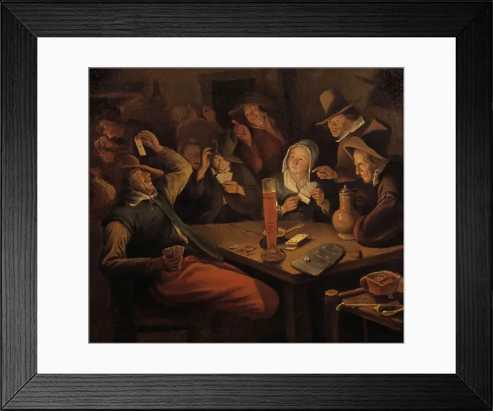 Framed Print : Ace of Hearts. Creator: Jan Steen Framed Print : Ace of Hearts. Creator: Jan Steen