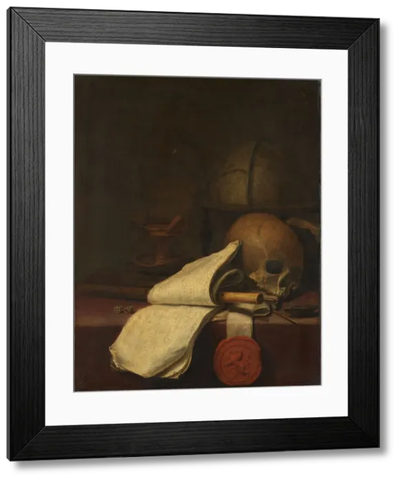 Framed Print : Vanitas Still Life, 1646. Creator: Pieter Symonsz Potter Framed Print : Vanitas Still Life, 1646. Creator: Pieter Symonsz Potter