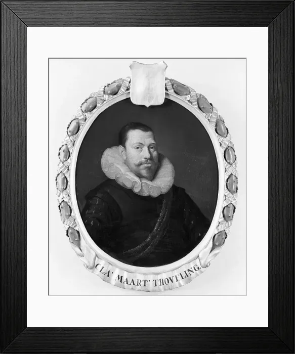 Framed Print : Portrait of Claes Maertensz Thoveling, Director of the Rotterdam Chamber of the Dutch East India Com Creator: Pieter van der Werff Framed Print : Portrait of Claes Maertensz Thoveling, Director of the Rotterdam Chamber of the Dutch East India Com Creator: Pieter van der Werff