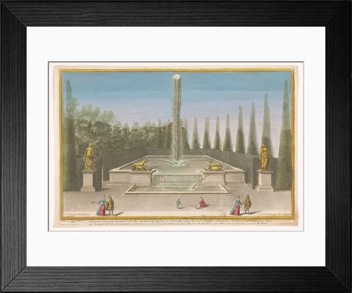 Framed Print : View of the Fontaine du Point du Jour in the garden of Versailles, 1700-1799. Creator: Anon Framed Print : View of the Fontaine du Point du Jour in the garden of Versailles, 1700-1799. Creator: Anon