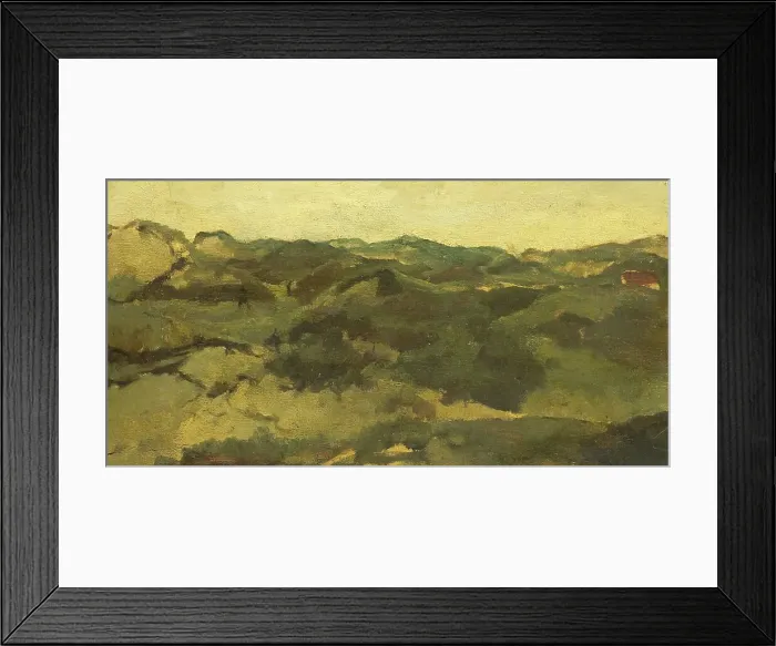 Framed Print : A Heath Landscape, Presumably in Drenthe, c.1880-c.1923. Creator: George Hendrik Breitner Framed Print : A Heath Landscape, Presumably in Drenthe, c.1880-c.1923. Creator: George Hendrik Breitner