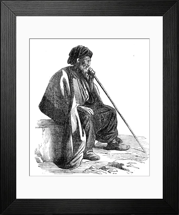 Framed Print : The Desert Route - Christian of Nazareth, 1857. Creator: Unknown Framed Print : The Desert Route - Christian of Nazareth, 1857. Creator: Unknown