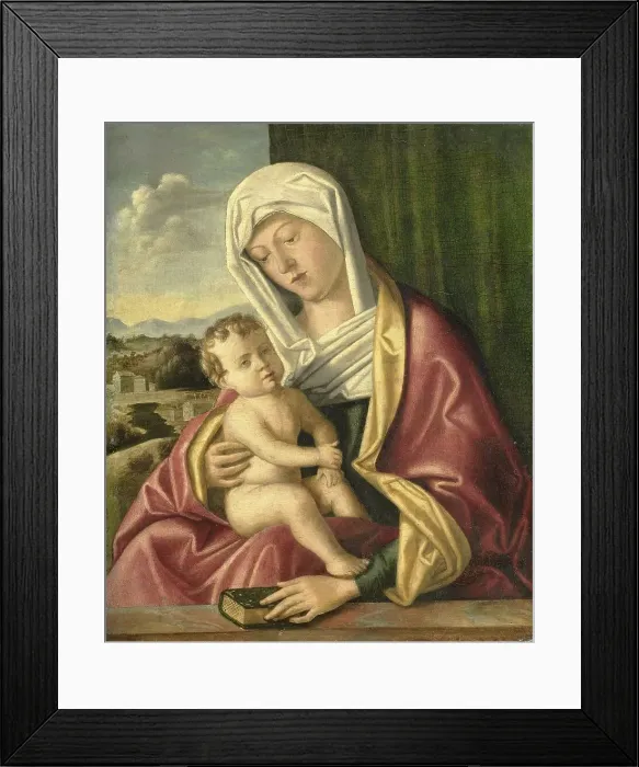 Framed Print : Madonna and Child, c.1490-c.1520. Creator: School of Giovanni Bellini Framed Print : Madonna and Child, c.1490-c.1520. Creator: School of Giovanni Bellini