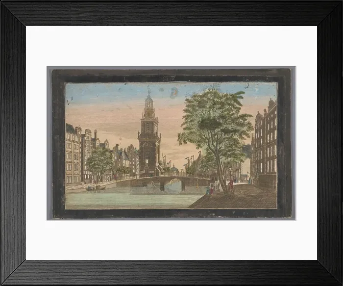Framed Print : View of the Jan Roodenpoort tower in Amsterdam, 1700-1799. Creator: Anon Framed Print : View of the Jan Roodenpoort tower in Amsterdam, 1700-1799. Creator: Anon
