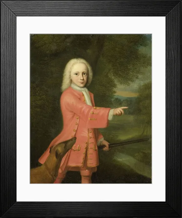 Framed Print : Portrait of a Boy, 1719-1752. Creator: Jacob Jan Nachenius Framed Print : Portrait of a Boy, 1719-1752. Creator: Jacob Jan Nachenius