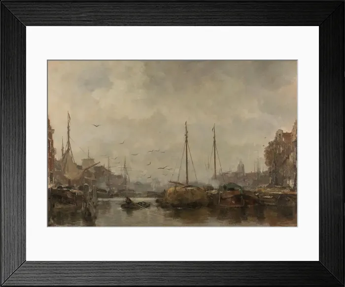 Framed Print : Cityscape, c.1885-c.1887. Creator: Jacob Henricus Maris Framed Print : Cityscape, c.1885-c.1887. Creator: Jacob Henricus Maris