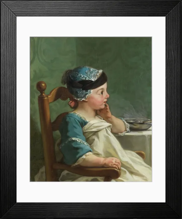 Framed Print : Boy in a Child's Chair, 1736. Creator: Jean Restout Framed Print : Boy in a Child's Chair, 1736. Creator: Jean Restout