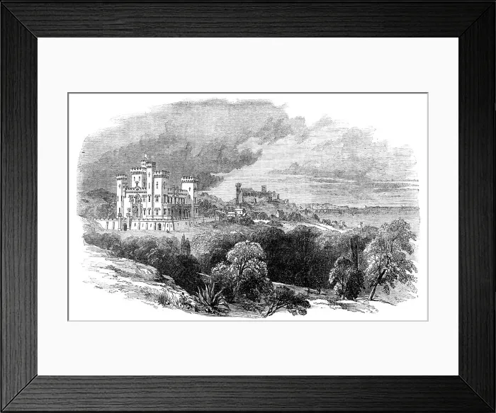 Framed Print : The Chateau Ste. Ursule, Cannes, 1857. Creator: Unknown Framed Print : The Chateau Ste. Ursule, Cannes, 1857. Creator: Unknown