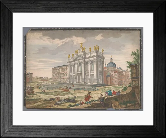 Framed Print : View of the Church Sint-Jan van Lateranen in Rome, 1700-1799. Creator: Anon Framed Print : View of the Church Sint-Jan van Lateranen in Rome, 1700-1799. Creator: Anon