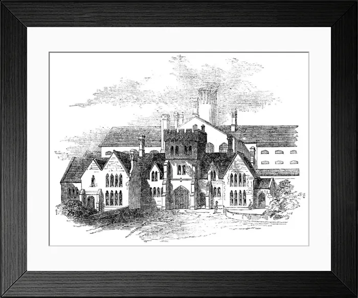 Framed Print : The Devonport Borough Prison, 1857. Creator: Unknown Framed Print : The Devonport Borough Prison, 1857. Creator: Unknown