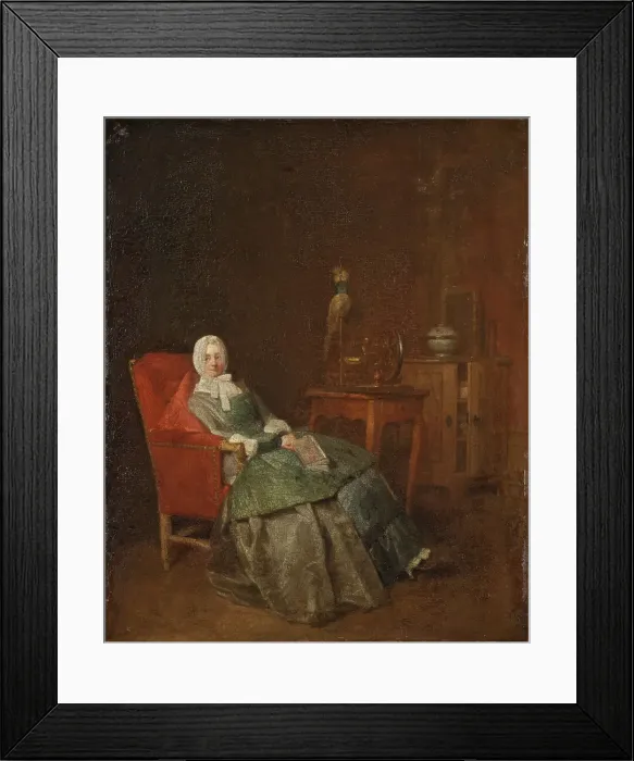 Framed Print : Domestic Pleasures, mid-late 18th century. Creator: Jean-Simeon Chardin Framed Print : Domestic Pleasures, mid-late 18th century. Creator: Jean-Simeon Chardin