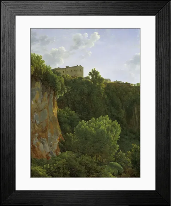 Framed Print : Gorge at Cività Castellana, 1787. Creator: Jean Joseph Xavier Bidauld Framed Print : Gorge at Cività Castellana, 1787. Creator: Jean Joseph Xavier Bidauld