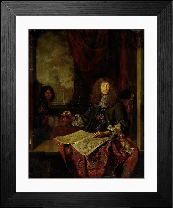 Framed Print : Portrait of Carel Quina (1622-89), Knight of the Holy Sepulchre and Amsterdam-born explorer of Asia, Creator: Jacob Toorenvliet Framed Print : Portrait of Carel Quina (1622-89), Knight of the Holy Sepulchre and Amsterdam-born explorer of Asia, Creator: Jacob Toorenvliet