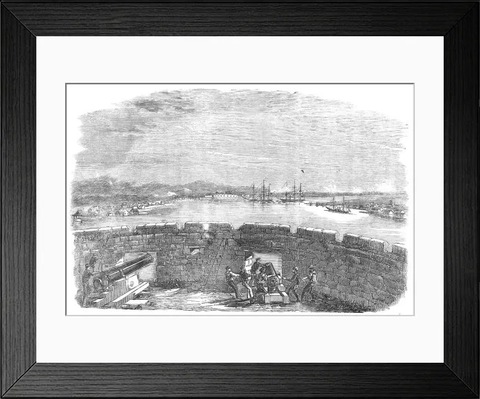 Framed Print : The War with China - Interior of the Dutch Folly Fort, 1857. Creator: Unknown Framed Print : The War with China - Interior of the Dutch Folly Fort, 1857. Creator: Unknown