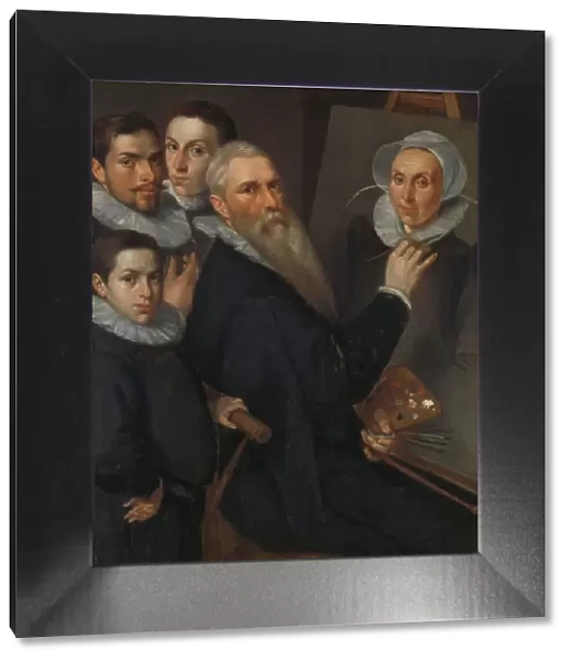 Self Portrait of the Painter and his Family, 1594. Creator: Jacob Willemsz. Delff the Younger