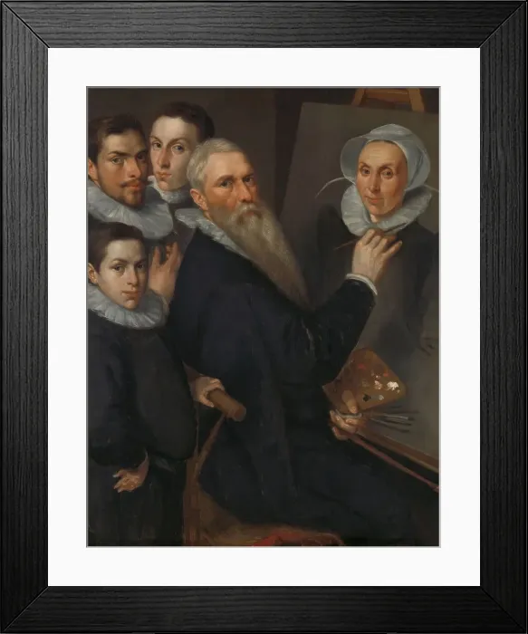 Framed Print : Self Portrait of the Painter and his Family, 1594. Creator: Jacob Willemsz. Delff the Younger Framed Print : Self Portrait of the Painter and his Family, 1594. Creator: Jacob Willemsz. Delff the Younger