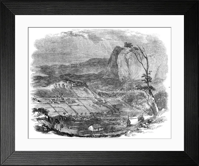 Framed Print : York, in Western Australia, from an original sketch, 1857. Creator: Unknown Framed Print : York, in Western Australia, from an original sketch, 1857. Creator: Unknown