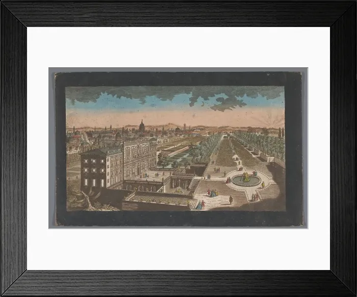 Framed Print : View of the Villa Boncompagni Ludovisi in Rome, 1700-1799. Creator: Anon Framed Print : View of the Villa Boncompagni Ludovisi in Rome, 1700-1799. Creator: Anon