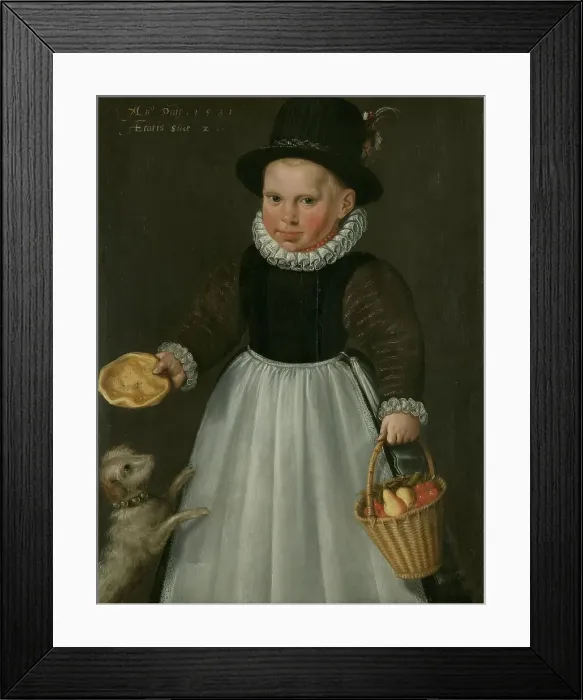 Framed Print : Portrait of a little Boy, 1581. Creator: Jacob Willemsz. Delff the Younger Framed Print : Portrait of a little Boy, 1581. Creator: Jacob Willemsz. Delff the Younger