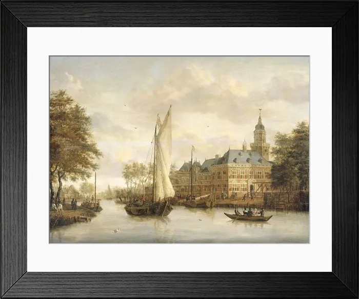 Framed Print : Nijenrode Castle on the Vecht near Breukelen, 1660-1686. Creator: Jacobus Storck Framed Print : Nijenrode Castle on the Vecht near Breukelen, 1660-1686. Creator: Jacobus Storck