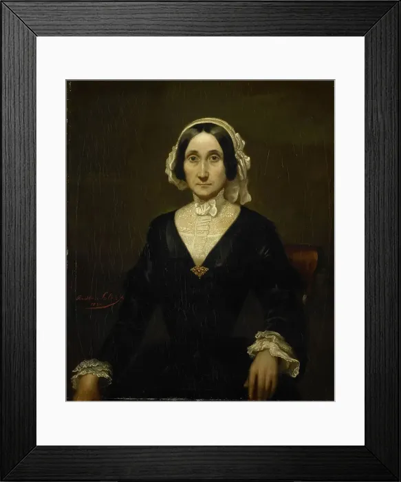 Framed Print : Portrait of Mrs. W.J.S. van Alphen, Baroness van Reede van Oudtshoorn, 1854. Creator: Raden Saleh Framed Print : Portrait of Mrs. W.J.S. van Alphen, Baroness van Reede van Oudtshoorn, 1854. Creator: Raden Saleh