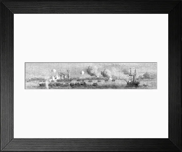 Framed Print : The Persian Expedition - 64th Regiment and Bombay (4th) Rifles, the Bombay Steamer... 1857. Creator: Unknown. The Persian Expedition - 64th Regiment and Bombay (4th) Rifles, the Bombay Steamer... 1857. Creator: Unknown Framed Print : The Persian Expedition - 64th Regiment and Bombay (4th) Rifles, the Bombay Steamer... 1857. Creator: Unknown. The Persian Expedition - 64th Regiment and Bombay (4th) Rifles, the Bombay Steamer... 1857. Creator: Unknown