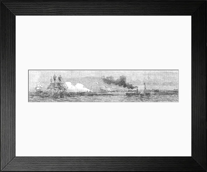 Framed Print : The Persian Expedition - the Abdulla Transport, the Feroze, Punjaub, and Assaye'... 1857. Creator: Unknown. The Persian Expedition - the Abdulla Transport, the Feroze, Punjaub, and Assaye Framed Print : The Persian Expedition - the Abdulla Transport, the Feroze, Punjaub, and Assaye'... 1857. Creator: Unknown. The Persian Expedition - the Abdulla Transport, the Feroze, Punjaub, and Assaye