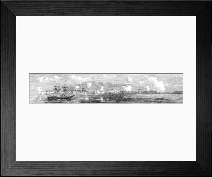 Framed Print : The Persian Expedition - H.E.I.C. Semiramis, Bushire, Resident's House, Sandbag Batteries, 1857. Creator: Unknown. The Persian Expedition - H.E.I.C. Semiramis, Bushire, Resident's House, Sandbag Batteries, 1857. Creator: Unknown Framed Print : The Persian Expedition - H.E.I.C. Semiramis, Bushire, Resident's House, Sandbag Batteries, 1857. Creator: Unknown. The Persian Expedition - H.E.I.C. Semiramis, Bushire, Resident's House, Sandbag Batteries, 1857. Creator: Unknown