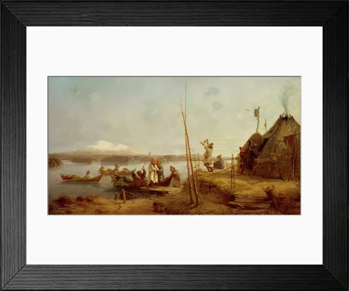Framed Print : Bridal Homecoming at Lake Hornavan. Creator: Johan Fredrik Hockert Framed Print : Bridal Homecoming at Lake Hornavan. Creator: Johan Fredrik Hockert