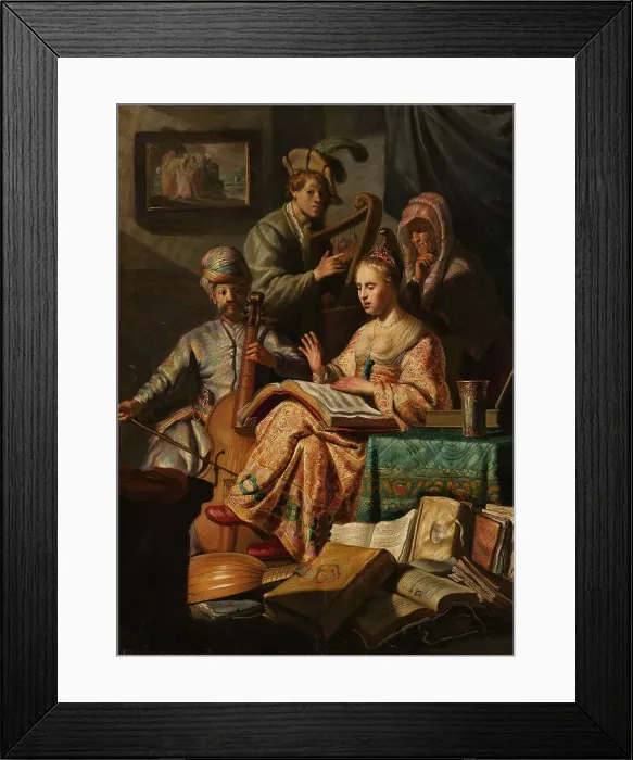 Framed Print : Musical Company, 1626. Creator: Rembrandt Harmensz van Rijn Framed Print : Musical Company, 1626. Creator: Rembrandt Harmensz van Rijn
