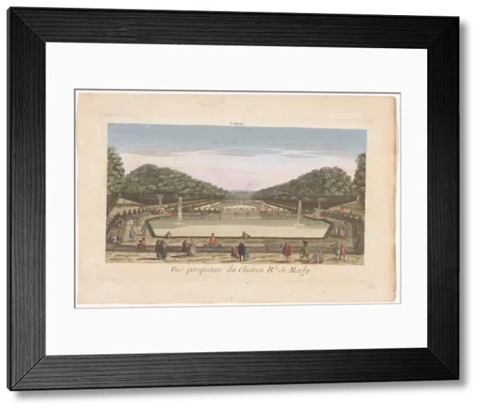 Framed Print : View of the Château de Marly, 1700-1799. Creator: Anon Framed Print : View of the Château de Marly, 1700-1799. Creator: Anon