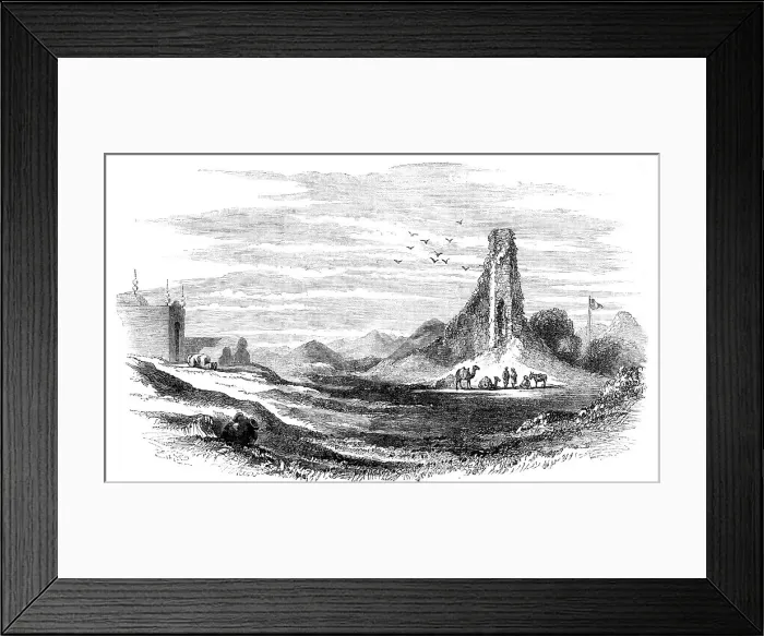 Framed Print : Ruins of Brahmunabad, in Sind, 1857. Creator: Unknown Framed Print : Ruins of Brahmunabad, in Sind, 1857. Creator: Unknown