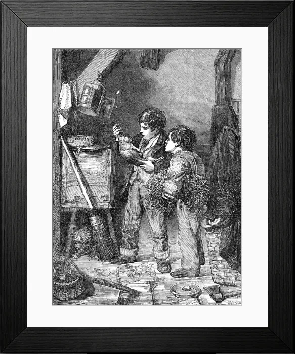 Framed Print : The Dead Rabbit - painted by J. Clark - from the Exhibition of the British Institution, 1857. Creator: Harvey Orrin Smith. The Dead Rabbit - painted by J. Clark - from the Exhibition of the British Institution, 1857 Framed Print : The Dead Rabbit - painted by J. Clark - from the Exhibition of the British Institution, 1857. Creator: Harvey Orrin Smith. The Dead Rabbit - painted by J. Clark - from the Exhibition of the British Institution, 1857