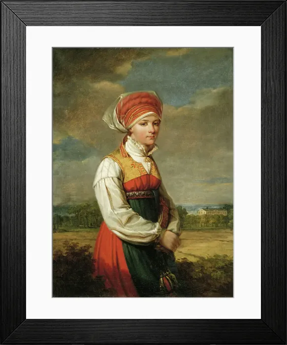 Framed Print : Girl from Vingåker, 1822. Creator: Johan Gustaf Sandberg Framed Print : Girl from Vingåker, 1822. Creator: Johan Gustaf Sandberg