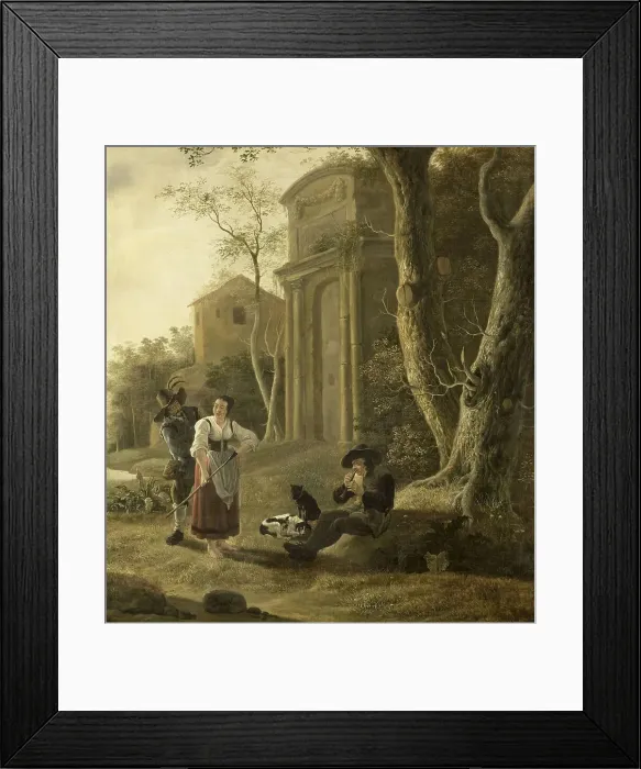 Framed Print : The Piper (Shepherd Scene with Shawm Player, 1646. Creator: Jan Baptist Wolfaerts. The Piper (Shepherd Scene with Shawm Player, 1646. Creator: Jan Baptist Wolfaerts) Framed Print : The Piper (Shepherd Scene with Shawm Player, 1646. Creator: Jan Baptist Wolfaerts. The Piper (Shepherd Scene with Shawm Player, 1646. Creator: Jan Baptist Wolfaerts)