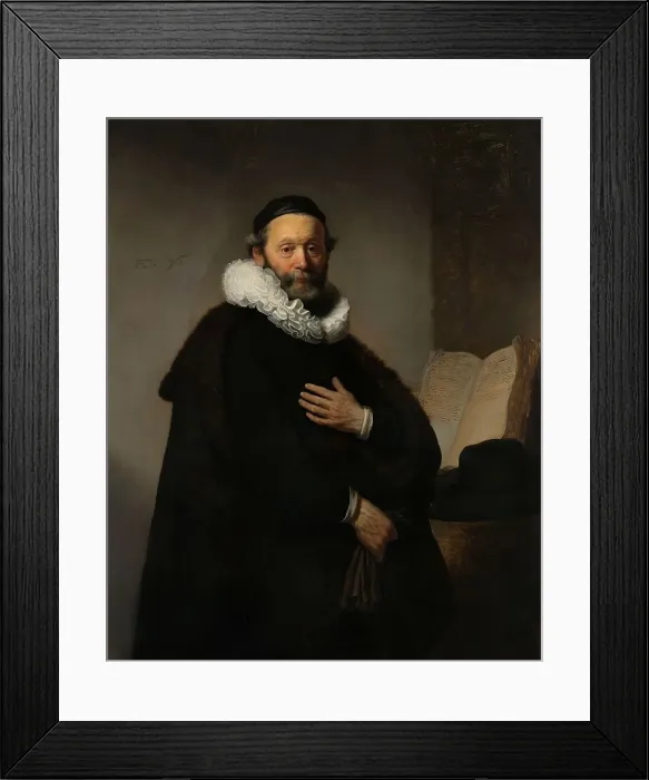 Framed Print : Johannes Wtenbogaert, 1633. Creator: Rembrandt Harmensz van Rijn Framed Print : Johannes Wtenbogaert, 1633. Creator: Rembrandt Harmensz van Rijn