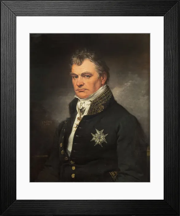 Framed Print : Gabriel Poppius, minister of state, president of the Chamber of Commerce, mid-19th century. Creator: Johan Gustaf Sandberg